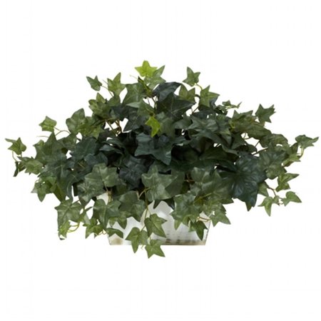 DARE2DECOR Ivy with White Wash Planter Silk Plant DA664690